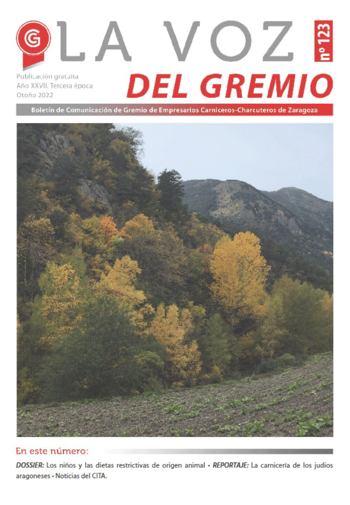 Artículo sobre las carnicerías judías en la Edad Media de Alvaro López Asensio, en la Revista Nº 123: “La Voz del Gremio” de la Asociación de carniceros de Zaragoza.